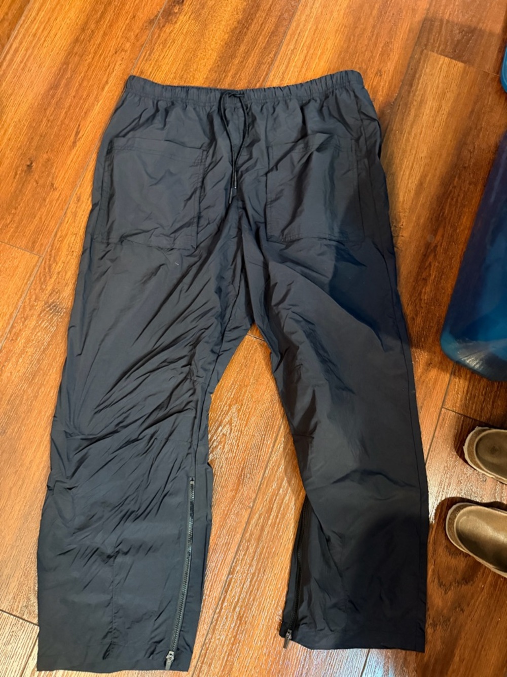 Women’s free people nylon Black Lightweight Track Pants